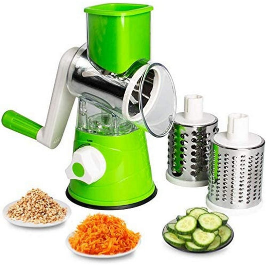 Drum Grater Rotary Cheese & Vegetable Shredder – Stainless Steel, Fast & Easy Kitchen Tool for Effortless Grating